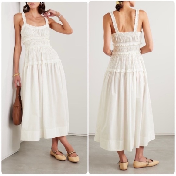 Doen Marianne Dress Ecru White Size Medium - Picture 1 of 9
